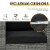 3pc Patio Bistro Set Rattan Wicker Furniture, 2 Armchairs, Table, Black Perspective: right