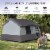 Large Camping Tent Heavy-Duty, Mesh or Fabric Ceiling, 8 to 10 Person Tent, Grey Perspective: right