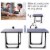 Foldable Ping Pong Table, 2 Table Halves for Party Use, Mid-Size Table Tennis Perspective: right