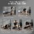 Multi-Workout Ab Machine Foldable Abdominal Cruncher Sit Up Bench Side Shaper Perspective: right