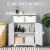 Freestanding Bathroom Storage Cabinet with 2 Drawers & Adjustable Shelf, White Perspective: right