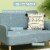 Loveseat Sofa Modern Love Seat Linen Fabric Couch for Small Spaces, Blue Perspective: right