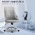Microfiber Mid-Back Home Office Chair with Adjustable Height, Grey Perspective: right