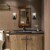 1 Light Bathroom Vanity Light with Bubble Glass Shade Perspective: right