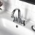 4 in. Double Handle Centerset Double Handle Bathroom Faucet with Drain Kit Included in Chrome Perspective: right