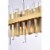 Serena 36 Inch Crystal Bath Sconce In Satin Gold Perspective: right
