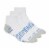 Copper Fit® Energy™ Quater Crew Socks - White Perspective: right