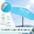 Costway 10Ft Outdoor Market Patio Table Umbrella Push Button Tilt Crank Lift Blue Perspective: right