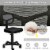 Costway Armless Office Chair Adjustable Swivel Computer Mesh Desk Chair Black Perspective: right