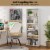 Costway 5-Shelf Storage Bookcase Modern Multi-Functional Display Cabinet Furniture White Perspective: right