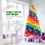 Costway 7FT Artificial Hinged Colorful Rainbow Full Fir Christmas Tree with 1213 Tips Perspective: right