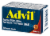 Advil 200 mg Ibuprofen Coated Tablets Perspective: right