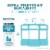 Listerine Zero Alcohol Cool Mint Mouthwash Concentrate Starter Kit Perspective: right