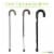 Foam Grip Round Handle Adjustable Walking Cane Perspective: right