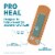 Band-Aid Hydrocolloid Pad All One Size Pro Heal Bandages Perspective: right