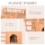 Wooden Pet House Dog Cat Puppy Room Bed Platform Bed Shelter Indoor Outdoor Perspective: right