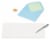 Papyrus Blank Card (White Rose) Perspective: right