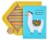 Papyrus Graduation Card (Dip-llama) Perspective: right
