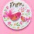 Papyrus Valentine’s Day Card for Mom (Birds with Glitter) Perspective: right