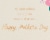 American Greetings #59 Mother's Day Card for Daughter (Lettering with Florals) Perspective: right