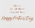 American Greetings #59 Mother's Day Card (Lettering over Flower) Perspective: right