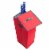 Wrapping Paper Storage Box with Lid Holds 20 Rolls 30 Inches Tall Organizer Perspective: right