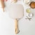 Chef Pomodoro Aluminum Metal Pizza Peel with Foldable Wood Handle for Easy Storage 12" x 14" Perspective: right