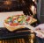 Chef Pomodoro Bamboo Pizza Paddle with Foldable Wood Handle for Easy Storage Perspective: right