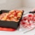 Chef Pomodoro Detroit Style Pizza Pan, 14x10", Non-Stick Aluminum, Pre-Seasoned Bakeware Perspective: right