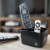 Remote Control Organizer Holder, Controller TV Guide, 5 Spacious Compartments, Black Perspective: right
