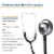 McKesson General Exam Stethoscope, Black Tube, 22 inch 01-670HBKGM, 10 Ct Perspective: right