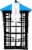 More Birds® Double Suet Feeder with Weather Guard Perspective: right
