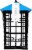 More Birds® Double Suet Feeder with Weather Guard Perspective: right
