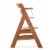 hauck AlphaPlus Grow Along Walnut Wooden High Chair, Tray Table & Deluxe Cushion Perspective: right