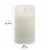 Mirage Flameless LED Wax Pillar Candle - Cream Perspective: right