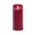 Sterno Home Expressions Flameless Wax Rustic Pillar Candle - Red Perspective: right