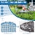 Slickblue - 3 Pieces Patio Bistro Set Outdoor Furniture Mosaic Table Chairs Perspective: right