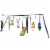 Slickblue 7-in-1 Stable A-shaped Outdoor Swing Set for Backyard Perspective: right