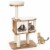 Slickblue 46 Inch Wooden Cat Activity Tree with Platform and Cushions for Cats and Kittens Perspective: right