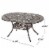 Jameson Home Haitian Outdoor Cast Aluminum Oval Dining Table Perspective: right
