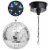 12 Mirror Disco Ball Spotlight Kit w/ Rotating Motor & LED Pinspot Spot Light Home Party Perspective: right