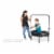 JumpSport Handle Bar Accessory for 44 Inch Arched Leg Fitness Trampolines, Black Perspective: right