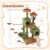 Slickblue Multi-level Cactus Cat Tree with Scratching Posts Ladder Double Condos and Toys Bed Perspective: right