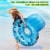 Inflatable Lounger Pool Float with a Rubber Handle Perspective: right