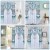Boho Farmhouse Fabric Shower Curtain 72x72 Inch with Metal Grommet Hooks, white Perspective: right