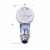 1-Spray Patterns with 1.5 GPM 4 in. Wall Mount Handheld Shower Head in Chrome Perspective: right