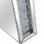 Diana Mirrored Console Table with Clear Mirrored Glass Perspective: right
