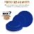 Light Blue Flat Round Disposable Plastic Dinnerware Value Set (120 Sets) Perspective: right