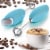 Zulay Kitchen Milk Frother with Stand - Teal Perspective: right
