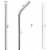 Zulay Kitchen Stainless Steel Straws Set of 2 Perspective: right